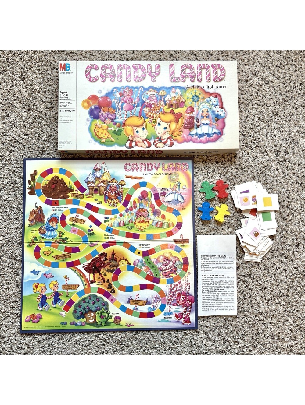 1984 Candyland Candy Land Board Game ~ 100% Complete/Excellent Condition